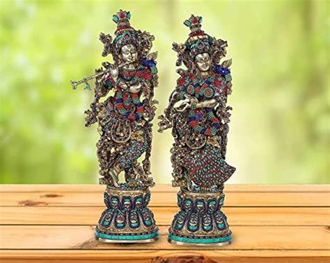 Radha Krishna Statue Large30 In Big Size Brass Divine Couple Radha