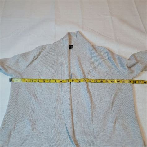 Verve Ami Gray Open Cardigan Size Large EBay