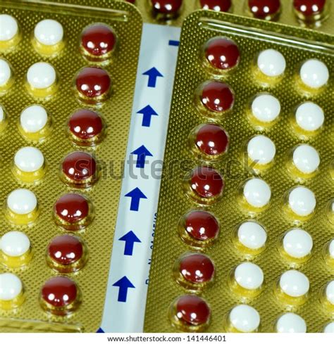 28 Tablets Contraceptive Pills Different Colors Stock Photo Edit Now