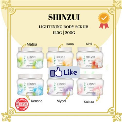 Jual Shinzui Skin Lightening Body Scrub Shinzu I Lulur Badan 120g 200g