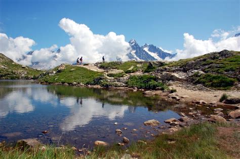 DES Cheserys Massif De Mont Blanc France De Laques Photo Stock