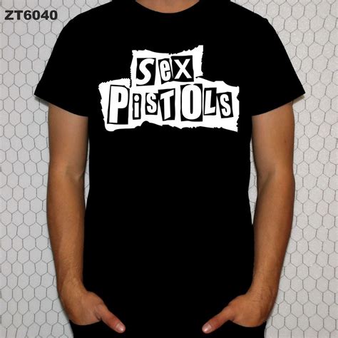 Sex Pistols T Shirt White Logo Metal Rock T Shirts And Accessories