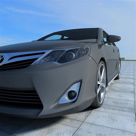 Toyota Camry 2012 3D Model 199 3ds Ma Obj C4d Lwo Max Free3D