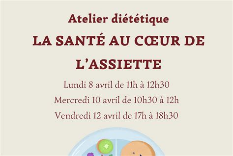 Atelier Di T Tique La Sant Au C Ur De L Assiette Mairie De Baud