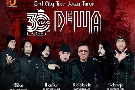 Dewa 19 Gelar Konser 30 Tahun Berkarya Di Berbagai Kota Jawa Timur