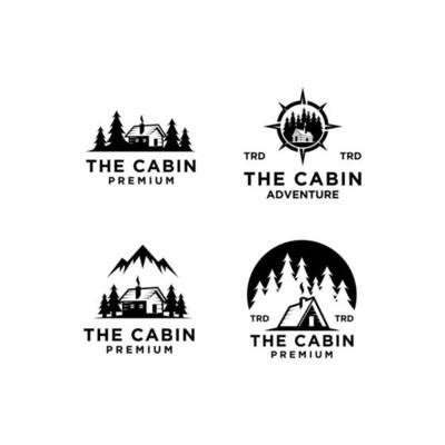 Cabin Silhouette Vector Art, Icons, and Graphics for Free Download