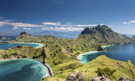 Indonesia Flores Mountain Range In Komodo National Park In