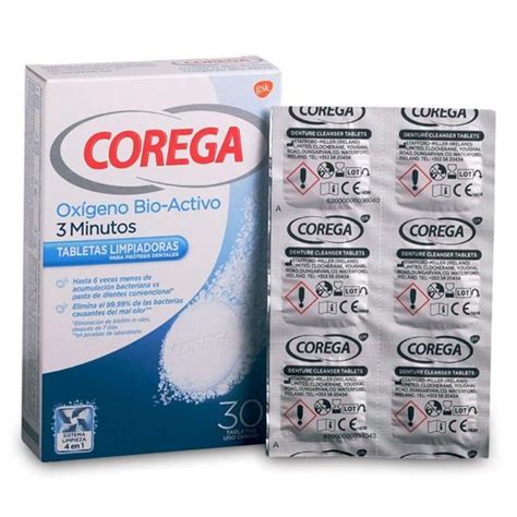 Corega Oxígeno Bio Activo 30 Tabletas Efervescentes Farmacia Calàbria