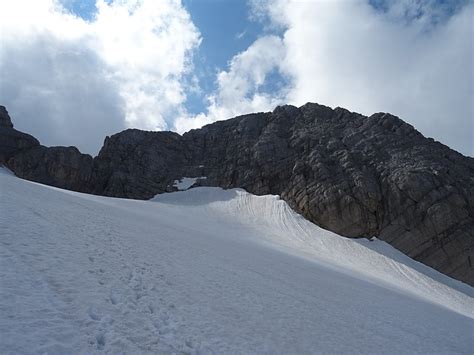 Ein letzter Blick auf den Niederen Dachstein Schön hikr org