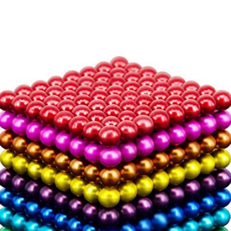 WL 512pcs Magnetkugeln 1000 Bunte Magnetische Buck Balls