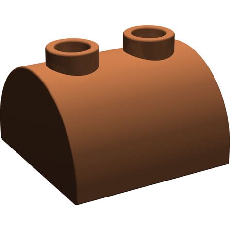 LEGO Reddish Brown Slope 2 X 2 Curved With 2 Studs On Top 30165