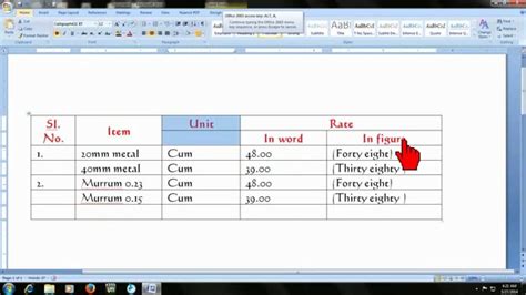 Microsoft Word Shortcut Keys How To Merge Column And Cells In Table