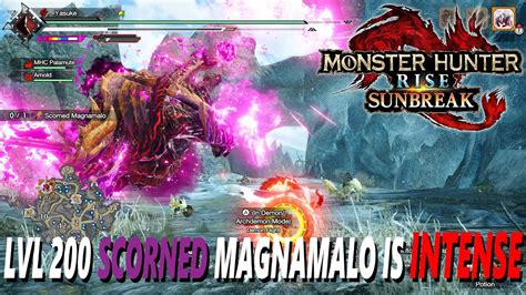 LVL 200 Afflicted Scorned Magnamalo Is FUN MHR Sunbreak YouTube