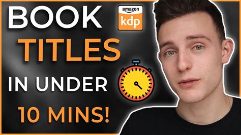 How To Make A Kdp Book Title That Sells In Under 10 Minutes Youtube