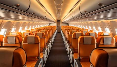 Premium AI Image | Airplane cabin interior design