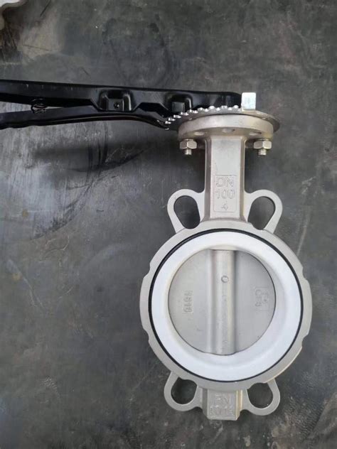 Jis K Lb Pn Pn Cf Ptfe Seat Seat Wafer Butterfly Valve Valve