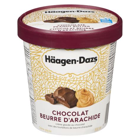 H Agen Dazs Cr Me Glac E Chocolat Et Beurre D Arachide Ml Plaisirs