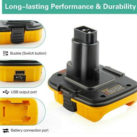 DCA1820 Converter For DeWalt 18V 20V MAX Slide XRP Battery Adapter