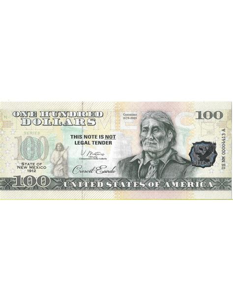 Banknot USA 100 Dolarów 2022 Mexico Commemorative Dollar