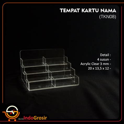 Jual Tempat Kartu Nama Susun Akrilik Acrylic Name Card Holder