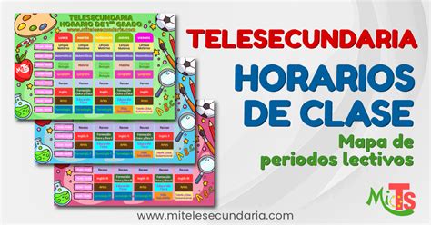 Horario De Clases De Telesecundaria De Segundo Grado Variaciones Clase