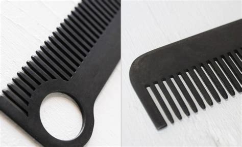 Chicago Comb Co. Matte Black Steel Comb | Cool Material | Black steel ...