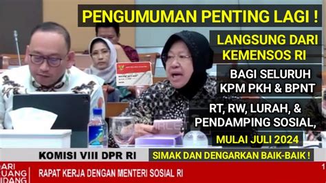 Pengumuman Penting Langsung Dari Kemensos Ri Untuk Seluruh Kpm Pkh Bpnt