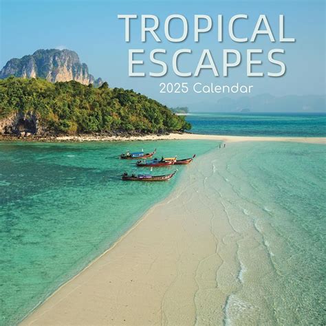 Wandkalender 2025 Tropische Fluchten Tropical Escapes Kalender