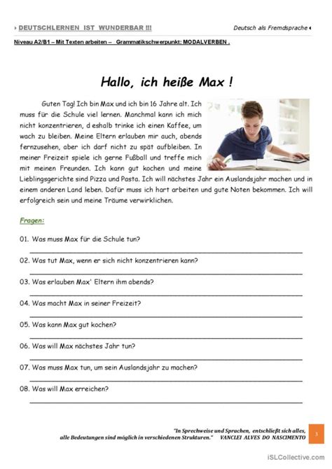 A2 B1 Mit Texten arbeiten FOKUS M Deutsch DAF Arbeitsblätter pdf doc