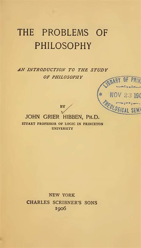 John Grier Hibben 1861 1933 Log College Press