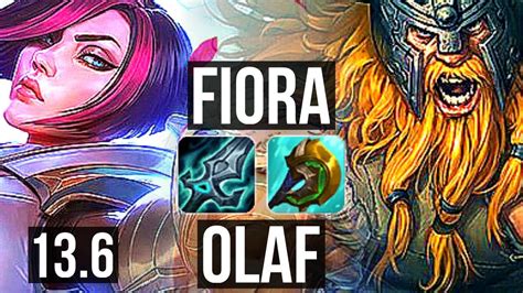 Fiora Vs Olaf Top Rank Fiora Solo Kills Games Tr