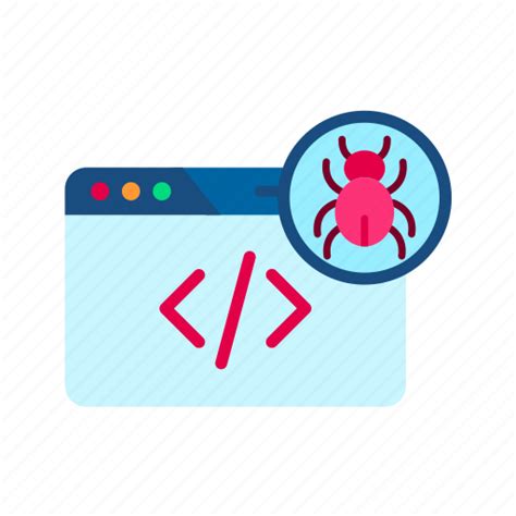 Bug In Code Bug Code Web Security Development Technology Icon