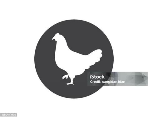 치킨 로고 아이콘 벡터 일러스트 고기에 대한 스톡 벡터 아트 및 기타 이미지 고기 농업 농장 Istock