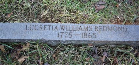 Lucretia Creasy Williams Redman 1775 1865 Memorial Find A Grave