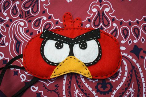 Red Angry Bird Sleep mask by Rekslare on DeviantArt