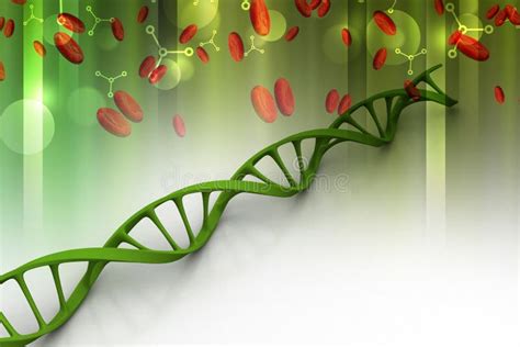 De Structuur Van DNA Stock Illustratie Illustration Of Moleculair