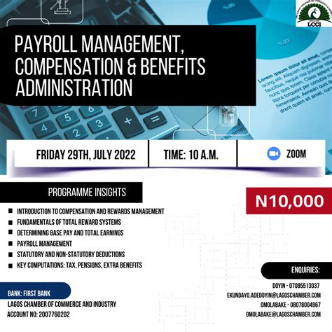 Payroll Management Compensation And Benefits Administration Lagos