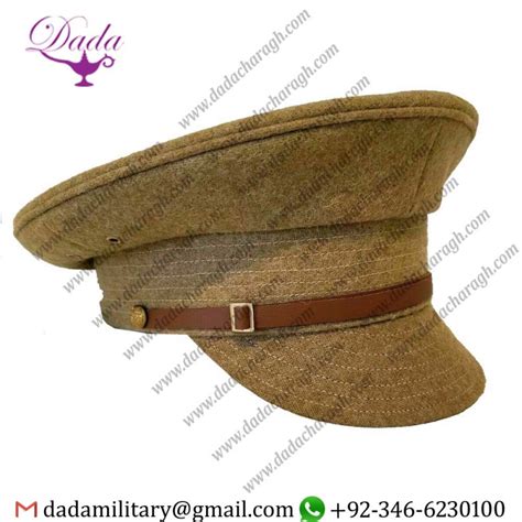 Ww1 Uk British Enlisted Trench Wool Visor Hat Caps Army Military Caps