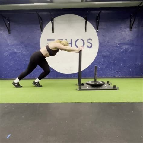 How To Do A Sled Push To Strengthen Your Lower Body