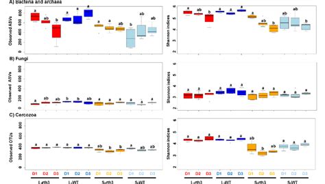 Alpha Diversity Of A Bacterial And Archaeal 16s Rrna Gene Fragments