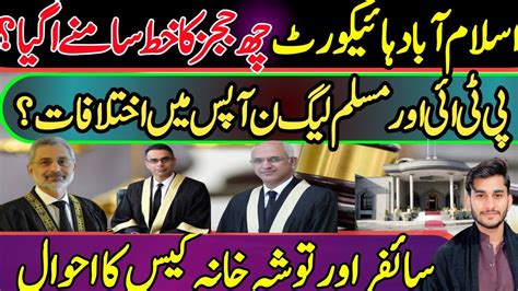 IHC 6 Judges Letter To SJC Judges Of SC Charge Sheet Against