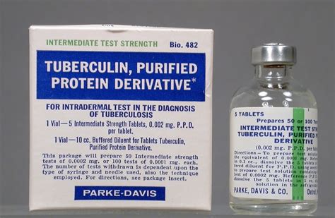 Tuberculin Purified Protein Derivative Intermediate Test Strength For Intradermal Test In