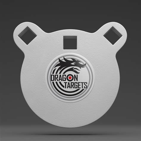 - Dragon Targets 4" x 1/2" Gong AR500 Steel Shooting Target #610-1749P