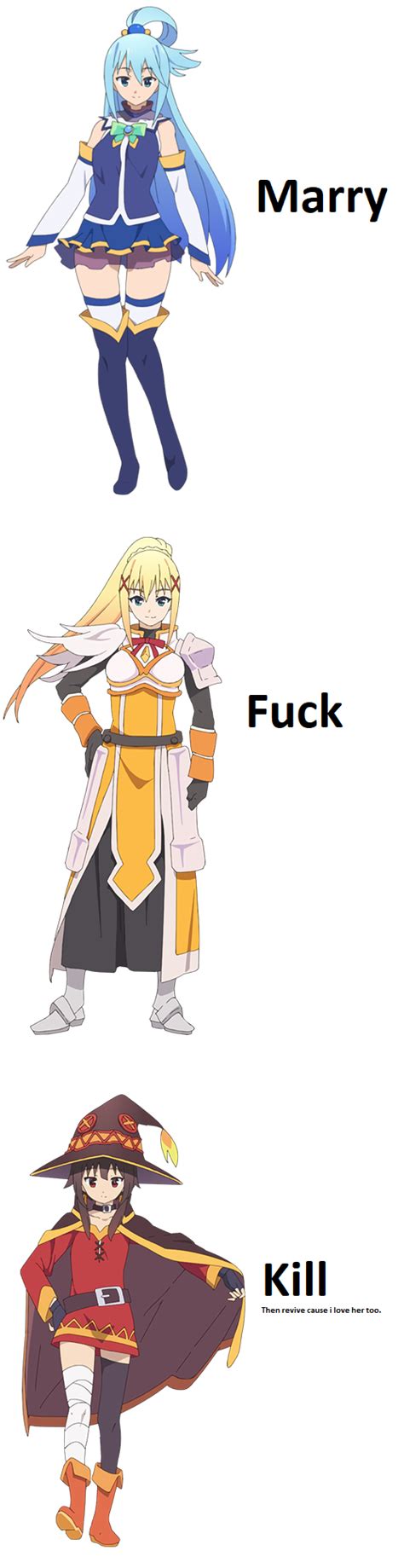 Marry Fuck Kill R Konosuba