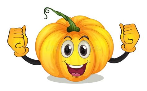 A Strong Squash With A Smiling Face Stock Vector Image 44306196