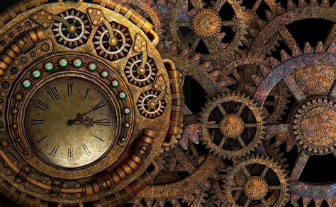 Download Gears Time Machine Industrial Royalty Free Stock