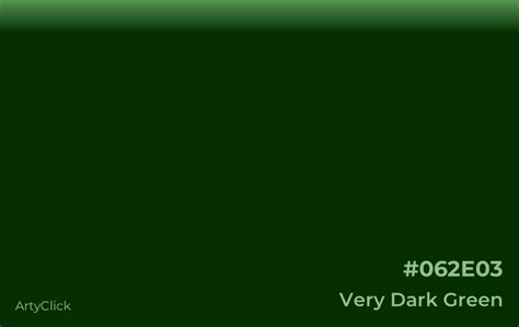 Very Dark Green Color | ArtyClick