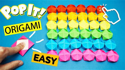 Origami POP IT Paper Antistress Easy Origami Tutorial YouTube