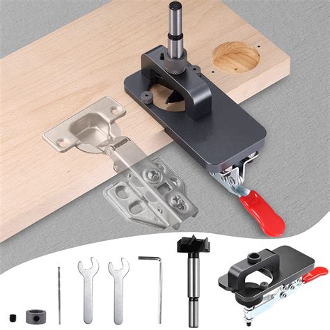 Buy Elikliv 35mm Cabinet Hinge Jig Drilling Hole Puncher Accurate Locking Woodworking Dowel Jig