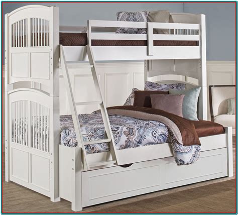 White Full Bed With Twin Trundle - Bedroom : Home Decorating Ideas # ...